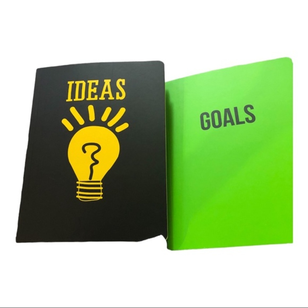 2-pack Goals‎ and Ideas notebook planners new